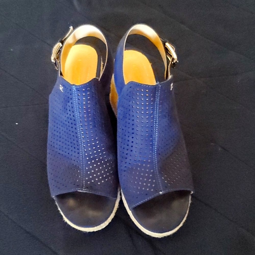 Liz Claiborne Hadley Navy 8.5M wedge sandal